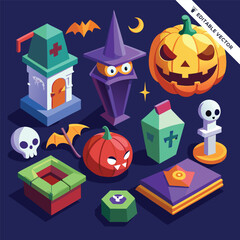 Halloween concept illustration design 