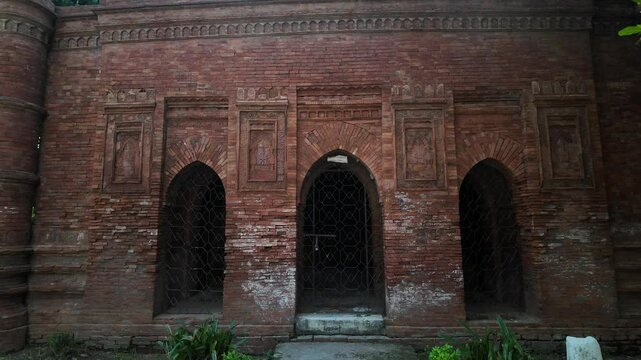 Goaldi mosque entrance, Dhaka Division, Sonargaon, Bangladesh