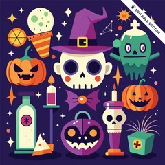 Halloween concept illustration design 