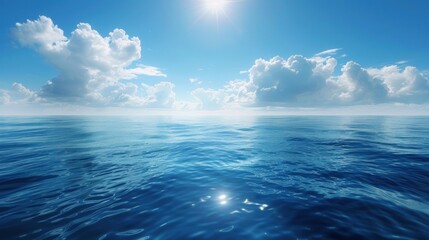 Obraz premium Photograph of Blue ocean.