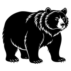 Bear Black vector silhouette