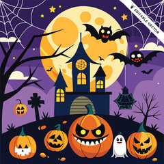 Halloween concept illustration design 