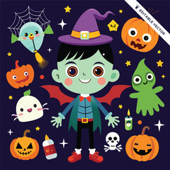 Halloween concept illustration design 