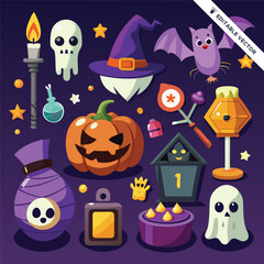 Halloween concept illustration design 