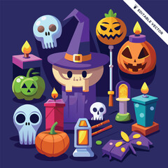 Halloween concept illustration design 