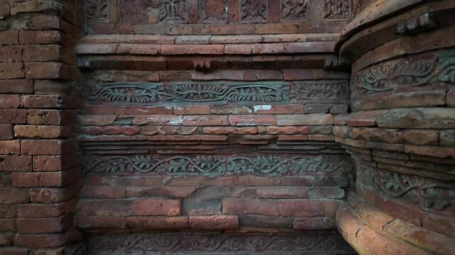 Goaldi mosque entrance, Dhaka Division, Sonargaon, Bangladesh