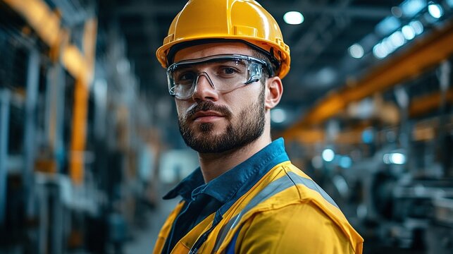 diligent factory technician enforcing safety protocols and upholding professionalism, ensuring the integrity of equipment and operations