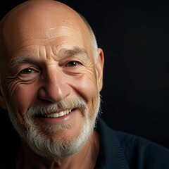 笑顔のシニア男性