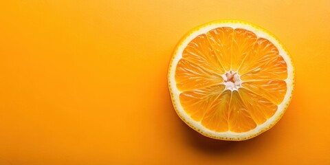 Fototapeta premium Fresh slice of orange fruit, orange, citrus, vibrant, refreshing, juicy, healthy, tropical, vitamin C, summer