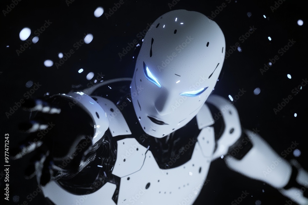 Aufkleber HUDS for robot learning or machine learning with 3D rendering.Stocked