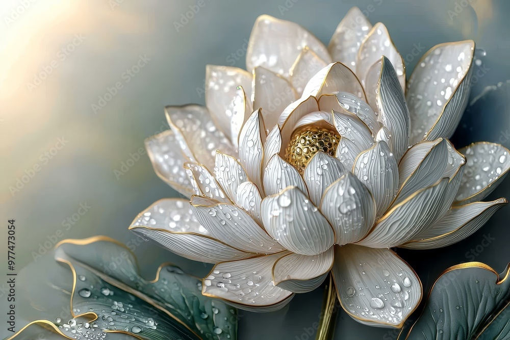 Aufkleber a romantic and elegant artistic image with a soft focus of a flower pink daisy in a summer morning w