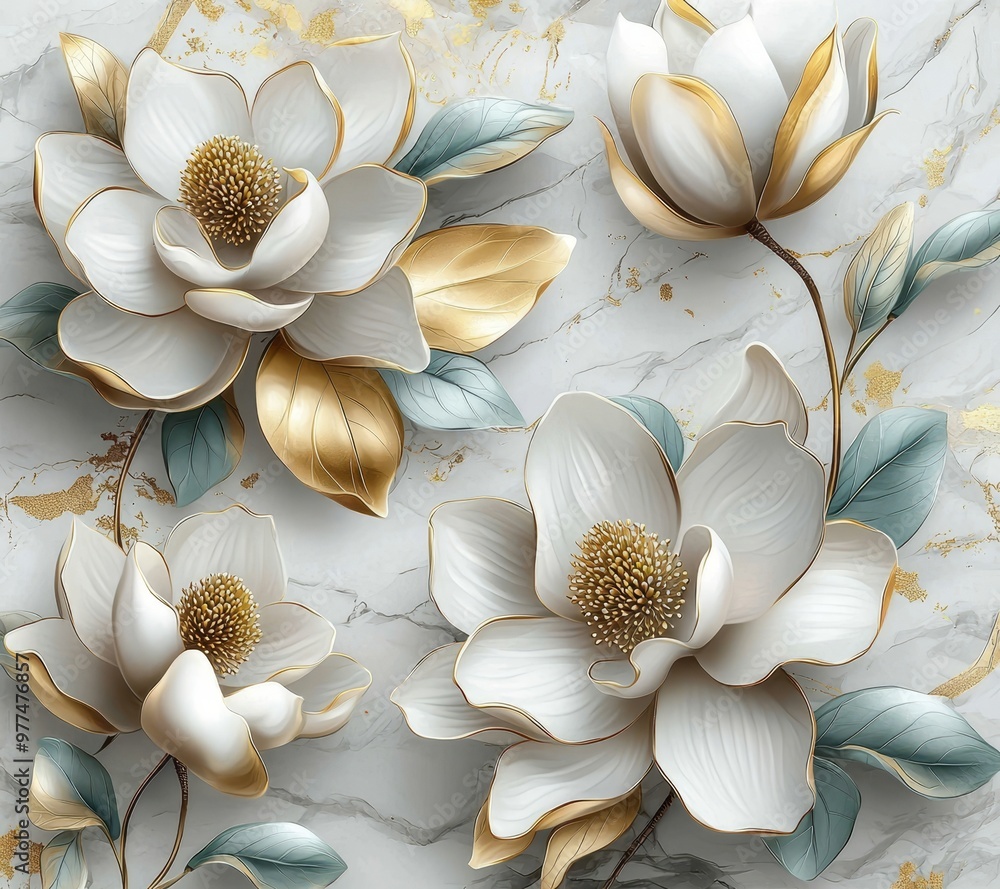 Aufkleber the beautiful yellow flowers clip art was isolated against a white background as part of a set of de