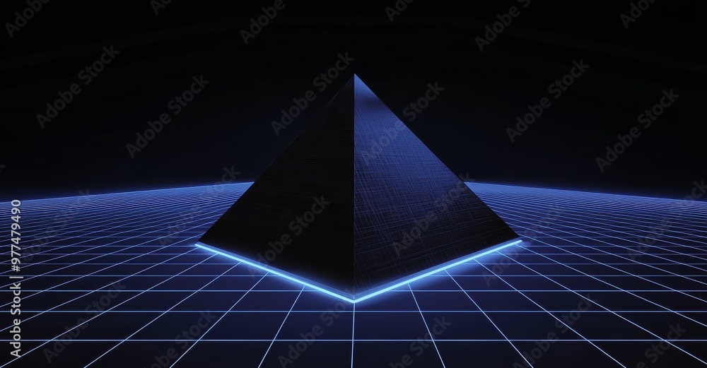 Aufkleber Future data search technology reports 3D rendering sci fi hud data analysis big data searching