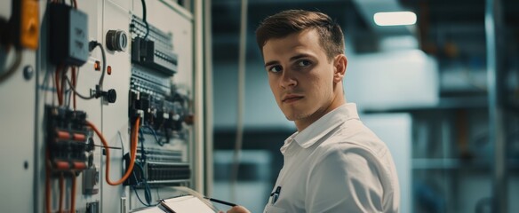 The Technician Working on Equipment