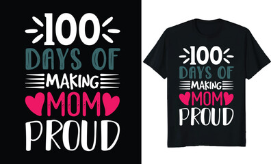100 days t-shirt design