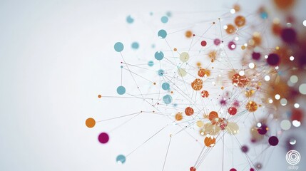 Sphere shaped background with connecting lines and dots. Conceptualization of global network connections and digital technology.