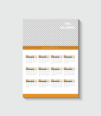 Wall calendar template 2025