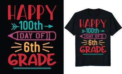 Obraz premium 100 days t-shirt design