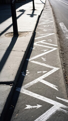 Hand-Drawn Chalk Directional Arrows and Marks