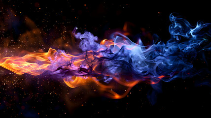 Burning Flame Abstract Background 
