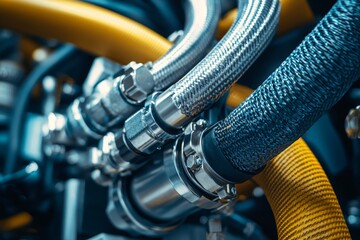 Hydraulic valve pipe system in agricultural equipment