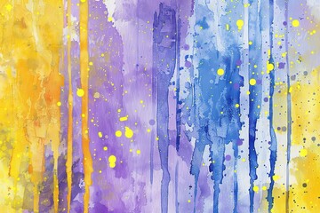 Watercolor abstract background of splashes. Hand drawn watercolor on paper textures. Unique texture.
