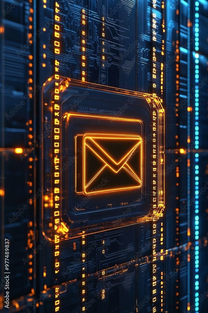Aufkleber advanced email security visualization of a phishing prevention system effectively blocking ransomwar