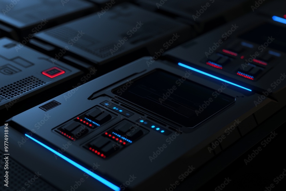 Poster In this concept, high speed loading data is accomplished with a digital blue glowing loading sign in a virtual frame surrounded by a dark abstract technology background.