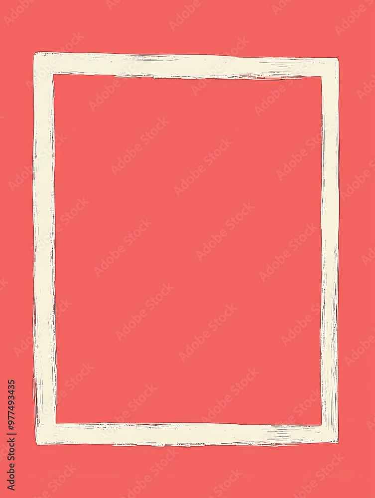 Poster Design with a futuristic hud in a red frame.