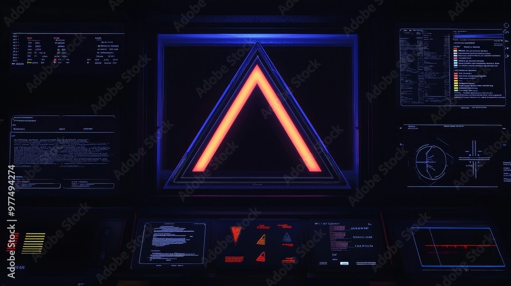 Poster UI elements for HUD Sci-Fi interfaces. Background designs for game backgrounds. Technology background. Digital data. Stock images.