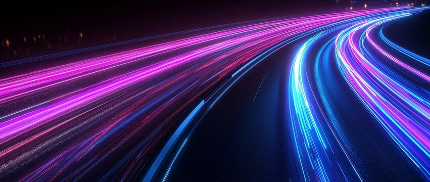 Pink and neon lights symbolise connection, fidelity, and constancy in this abstract background.