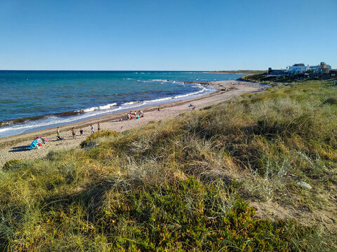 Los gaitas beach, rio negro province, argentina