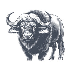 buffalo vector illustration