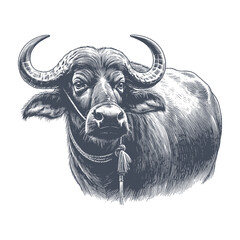 buffalo vector illustration