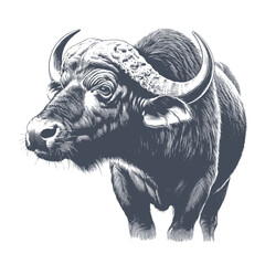 buffalo vector illustration