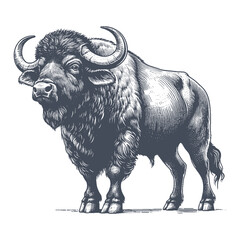 buffalo vector illustration