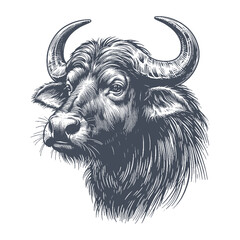 buffalo vector illustration