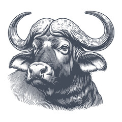 buffalo vector illustration