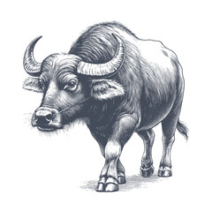 buffalo vector illustration