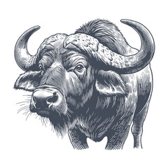 buffalo vector illustration