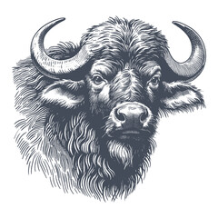 buffalo vector illustration
