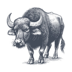 buffalo vector illustration