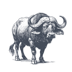 buffalo vector illustration