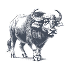 buffalo vector illustration