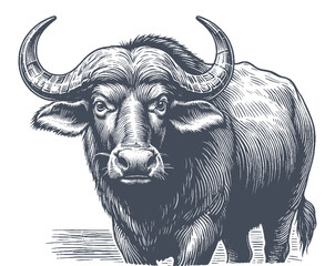 buffalo vector illustration