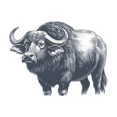 buffalo vector illustration