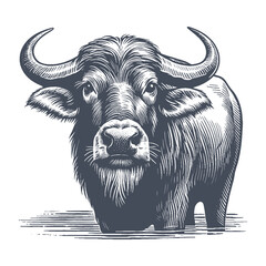 buffalo vector illustration