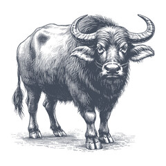 buffalo vector illustration