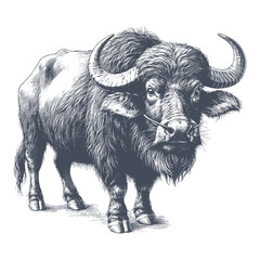 buffalo vector illustration