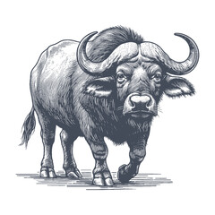 buffalo vector illustration